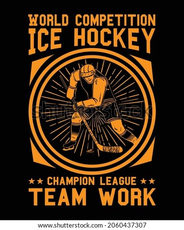 Ice hockey t shirt design,typography t shirt design