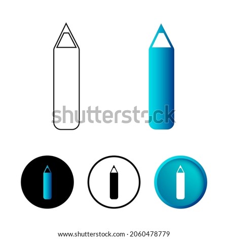 Abstract Pencil Draw Icon Illustration
