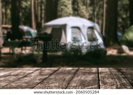 Travel product backdrop, camping tent