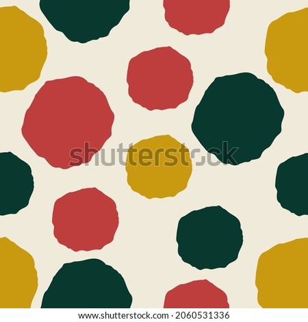Circles abstract seamless pattern background