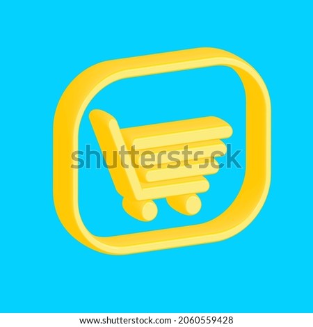 3d icon for internet, user interface, leading page