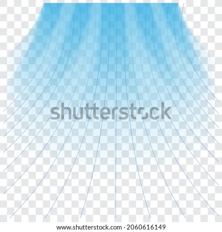 Air conditioning air flow with line wave effect Royalty-Free Stock Photo #2060616149