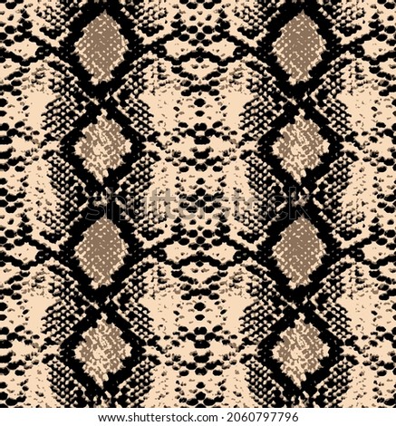 Snake skin pattern. Animal leather seamless design