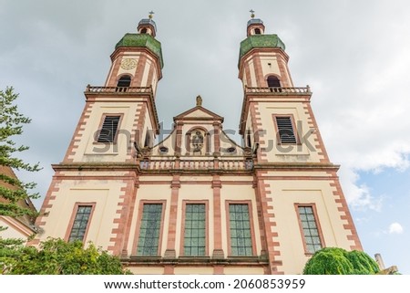 St Maurice abbey church in Ebersmunster in Alsace. France, Europe. Royalty-Free Stock Photo #2060853959