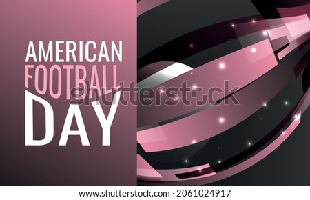 American Football Day.Geometric design suitable for greeting card poster and banner