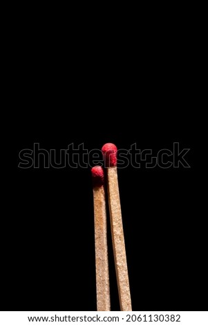 Black matchstick background, stock photo, high resolution image