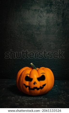 pumpkins with black background for halloween