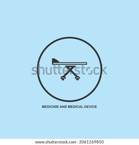 medicine and medical device icon vector.tools,equipment,roles icon.logo