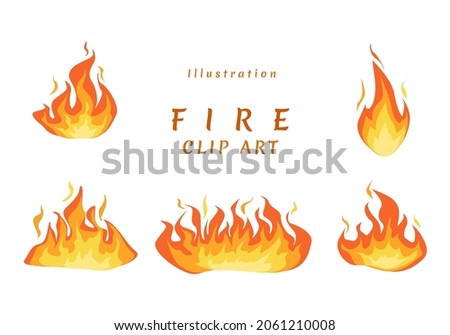 Illustration Vector Fire Clip Art