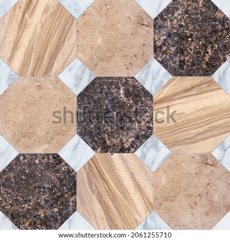 Beautiful  geometry relief mat and marble for floor and wall 