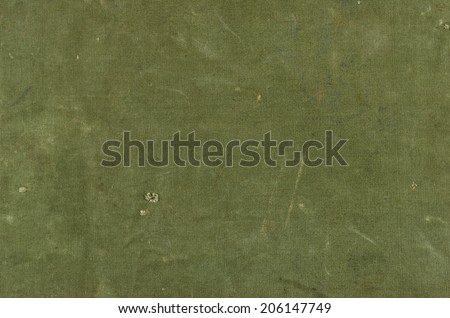 Olive green cotton texture with scratches ans rips