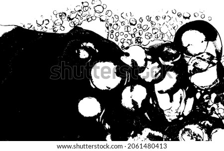 Ink drops vector texture. Grunge spilled watercolor background. Copyspace.