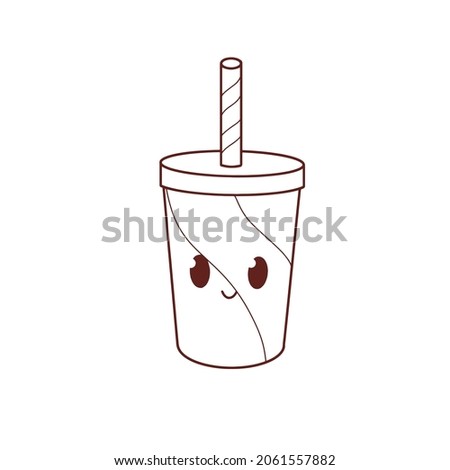 red plastic cup with lid and straw

vector,clip art,colouring book,Cute cartoon