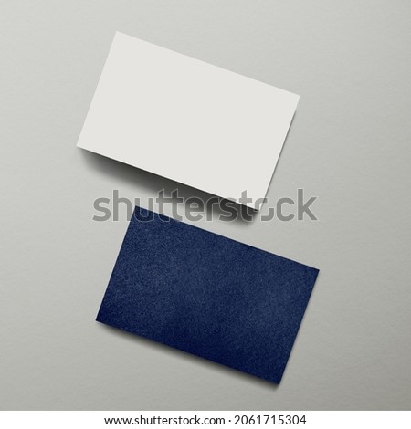 Business card, realistic professional design