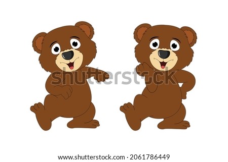 cute bear animal cartoon illudtration
