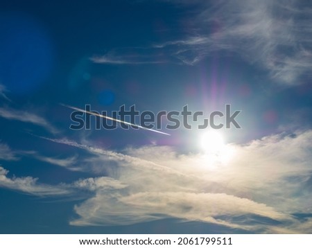 beautiful sky blue background with clouds