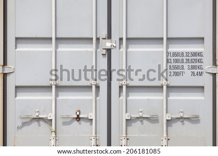 Containers shipping 