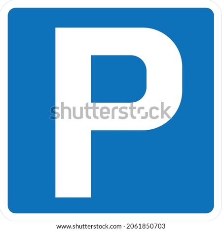 Parking place, road signs in the United Kingdom