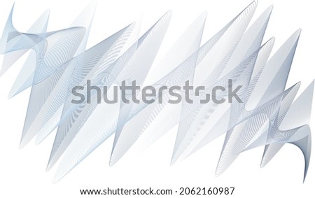 Trendy vector wave from many colored lines. Abstract wavy stripes isolated and curved creative line art fashion gradient.