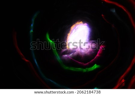 light, movement and water, color light painting, background.