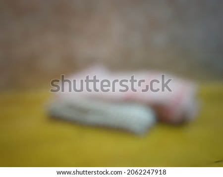 Defocused abstract background of red and green handkerchiefs