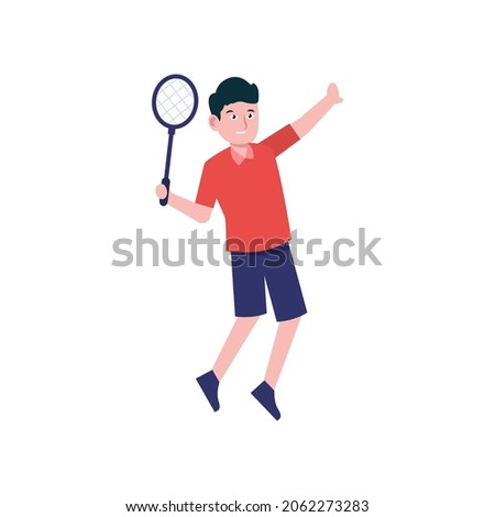 tennis player sportsman cartoon character vector illustration design eps.10