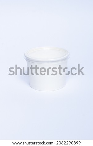 white takeaway container in high res. image