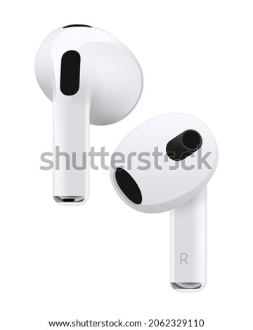 wireless headphones symbol modern simple vector icon Royalty-Free Stock Photo #2062329110