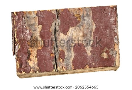 Old board isolated on a white background