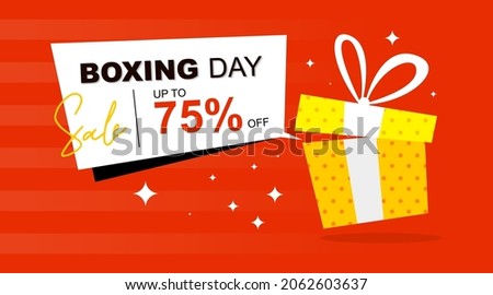 Boxing Day Background Illustration Vector