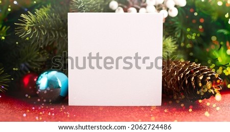 Merry christmas card. Winter holiday theme. Happy New Year.