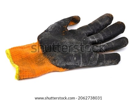 Work gloves on a white background