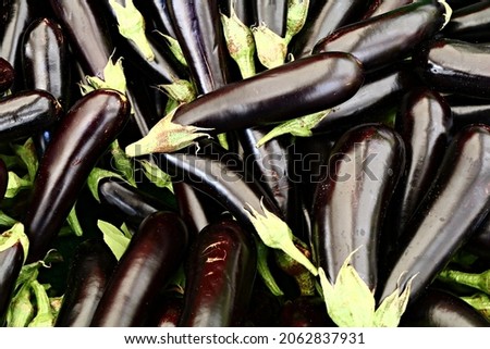 Aubergine view from the market Royalty-Free Stock Photo #2062837931