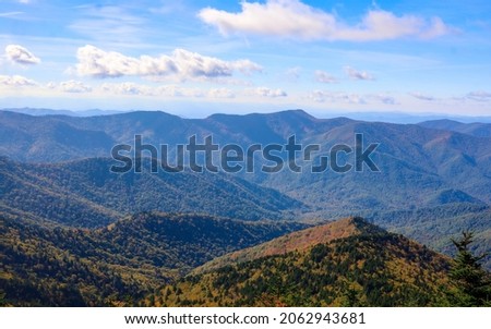 Blue Ridge Mountain vistas from atop Mount Craig