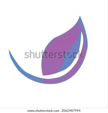 logo design of leaf.leaf vector art illustration.leaf icon design.modern leaf template design