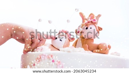 Fairytale cute animal cake toppers