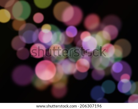 Festive  abstract background with bokeh de focused lights