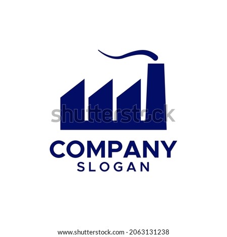 Factory logo design vector template