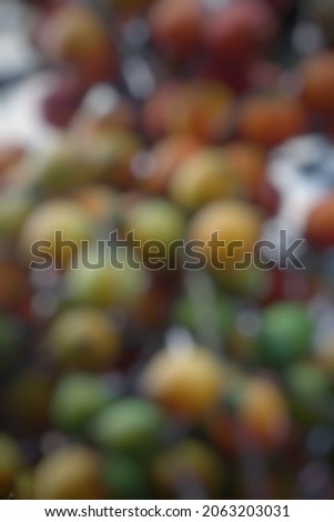 Defocused colorful fruit. Good for quotes background and other projects.