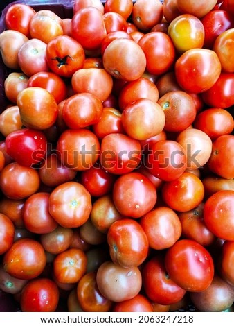Fresh ripe tomatoes full picture