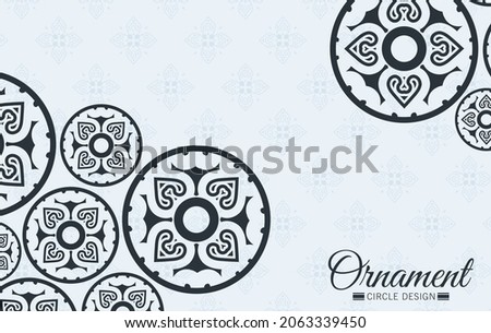 decorative mandala ornamental background design template