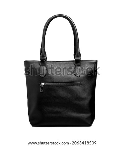 Photoshoot of fashionable bags on a white background
