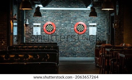 Nice place to play darts. Royalty-Free Stock Photo #2063657264