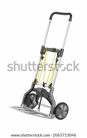 professional transport two wheeled trolleys, isolated on white background