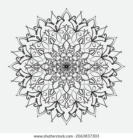 Decorative concept abstract mandala illustration. EPS 10