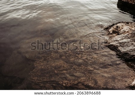 Calm and clear waters of Yenisey River in Republic of Khakasia Royalty-Free Stock Photo #2063896688