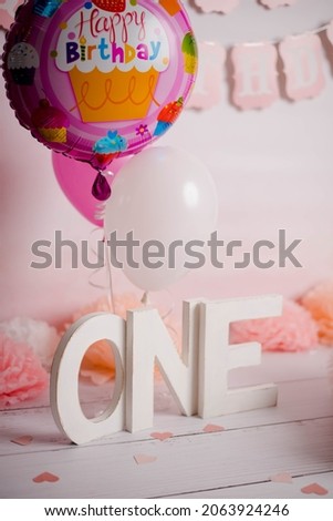 Pink flamingo first birthday party