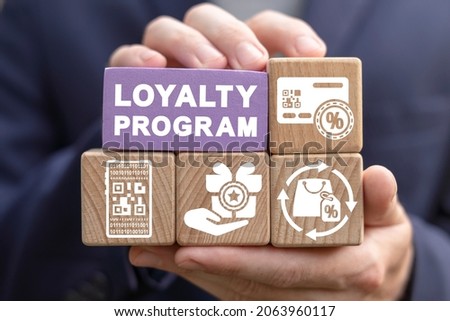 Concept of loyalty customer program. Business Marketing Sales Discount. Royalty-Free Stock Photo #2063960117