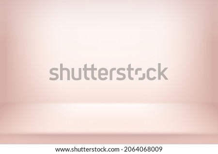 Studio light pink gradient background. Vector gradient beige background pattern.  Ping gradient studio background light pattern. 