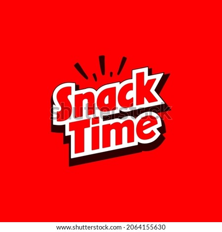 Trendy Bold Snack Food Chips Bar Logo Royalty-Free Stock Photo #2064155630